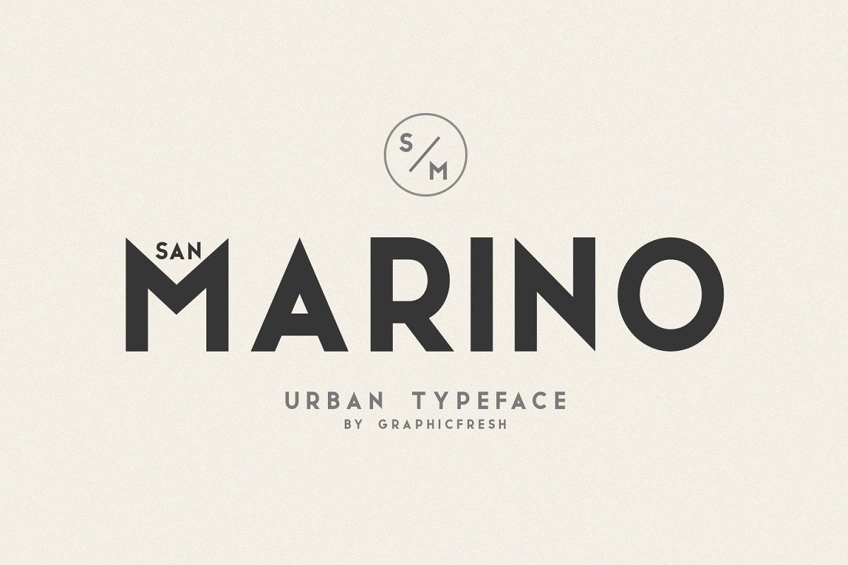 Przykładowa czcionka San Marino #1